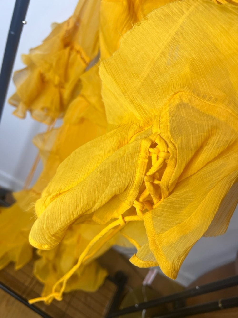 ASOS Yellow Ruffle Maxi Dress - Picture 6 of 6
